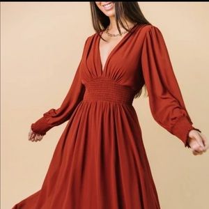 Baltic born Olivia Maxi Dress | Rust, M never worn. Tags still on